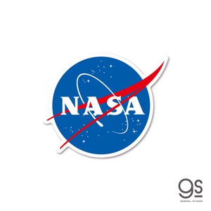 NASA ミニステッカー ミートボールロゴ エンブレム 宇宙 スペースシャトル ステッカー NASA041 公式 グッズ