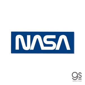 NASA ミニステッカー ワームロゴ エンブレム 宇宙 スペースシャトル ステッカー NASA042 gs 公式 グッズ