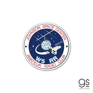 NASA ミニステッカー ジョンソンスペースセンター エンブレム 宇宙 スペースシャトル ステッカー NASA043