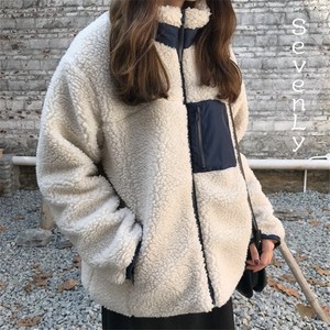 韓国ファッション 2021秋冬 厚手 子羊の毛 コート