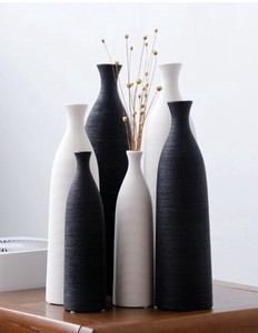 陶磁器の花瓶シンプルで現代の家財道具0814#STL834