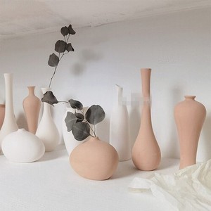 陶磁器小花瓶民宿家庭芸術置物乾花装飾品0814#STL835