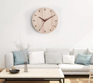 実木製掛け時計家リビング壁時計装飾鐘0814#STL838