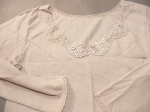 Undershirt Wool Blend 8/10 length Made in Japan