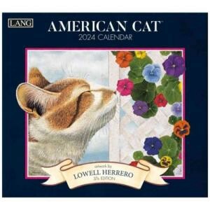 アメリカ　ラング社　2024年　壁掛けカレンダー　American Cat