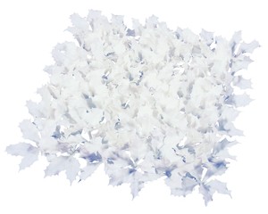 【造花】グリーンリーフGL ホワイトホーリーマット ホワイト