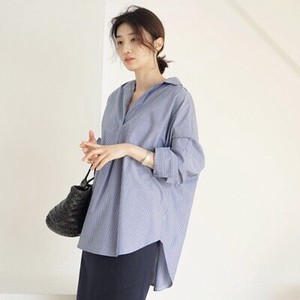 Button Shirt/Blouse Long Sleeves Stripe Tops NEW