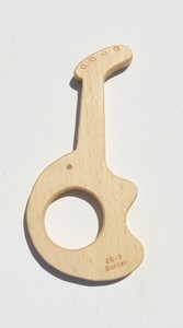 Baby Wooden Toy ZO-3 Guitar Type Teether  Zo-3ギター型歯固め