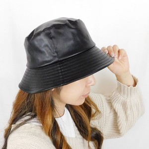 Synthetic Leather BUCKET HAT