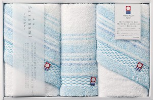 IMABARI TOWEL Face Towel 2 Pcs Hand Towel 1 Pc Made in Japan Present