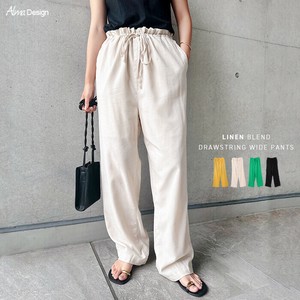 Full-Length Pant Waist Easy Pants Linen-blend