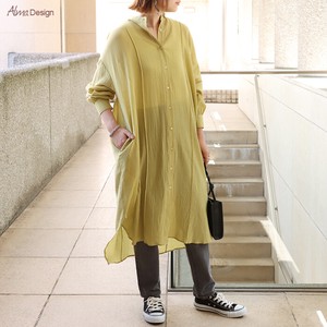Casual Dress Long Sleeves Cotton One-piece Dress