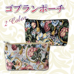 Pouch Mini Floral Pattern Large Capacity Small Case Ladies