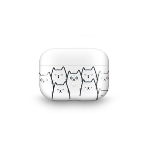 Apple AirPodsPro ケース  エアポッズプロ cat デザイン 猫柄 PC ハード カバー 国内正規品