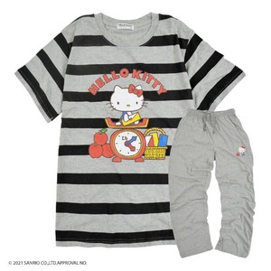 T-shirt T-Shirt Hello Kitty Sanrio Characters Printed Border Short-Sleeve