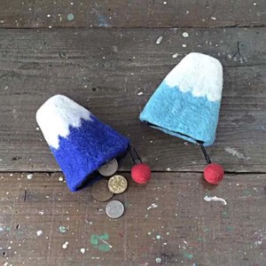 Wool Felt Mt. Fuji Fuji Coin Purse Coin Purse Souvenir Pouch Tray