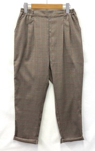 Full-Length Pant Houndstooth Pattern Tapered Pants