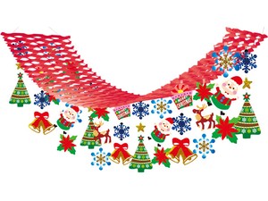 【日本製】ラッキークリスマス　プリーツハンガー【店舗装飾】