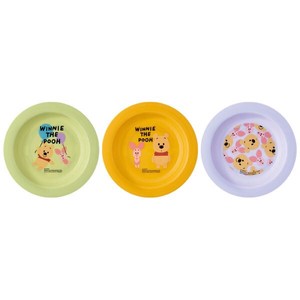PLUS Small Plate Pooh Set of 3 15cm