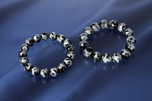Gemstone Bracelet Crystal Key Chain 12mm