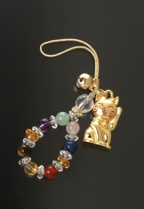 Beckoning cat Jewelry Strap Beckoning cat Lucky Card Attached Colorful