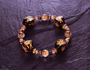 Solid Crystal Bracelet Feng Shui Power Card Attached