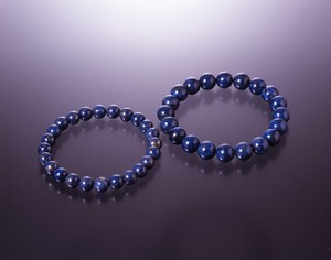 Gray Natural Lapis Lazuli Bracelet 8mm