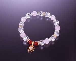 Genuine Stone Bracelet Crystal Clover