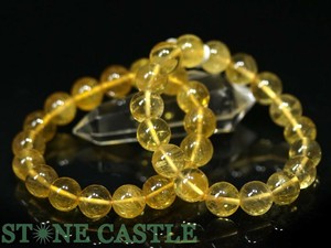☆高品質☆【天然石 ブレスレット】イエローフローライト (A) (約12〜12.5mm) 【天然石 パワーストーン】