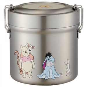 Antibacterial Vacuum Stainless Lunch Box Winnie The Pooh Smoky Color