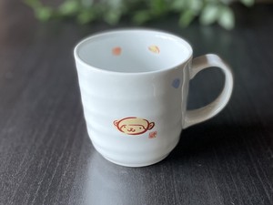 日本製　窯元直送　干支 子ども食器・マグカップ【申（さる）】