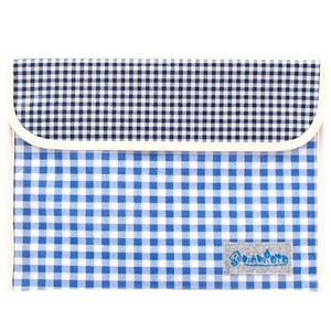 Water-Repellent Case B5 size Checkered Navy Checkered type