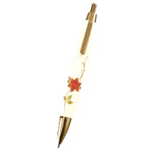 ☆日本伝統の技法【JAPAN・PICTUER】MAKI-E Ballpoint pen/蒔絵ボールペン 鉄仙 白