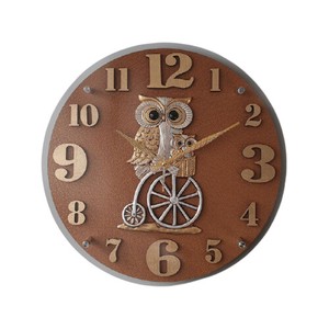 Wall Clock Bicycle Owl Wall Hanging Product Clock/Watch Radio Waves Radio Waves 2 Types
