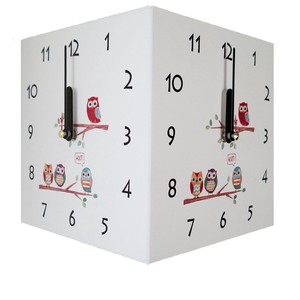 Wall Clock Owl Natural Wood Clock/Watch Wall Hanging Product Clock/Watch