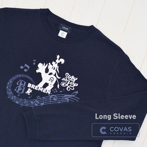 T-shirt Navy Music Long T-shirt Printed Unisex