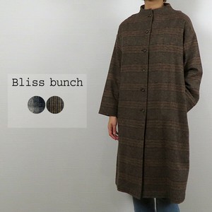 綿チェック起毛 モックネックコートワンピース（2021）