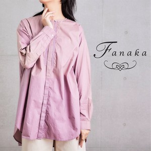 Button Shirt/Blouse Fanaka Tunic Blouse Cotton Embroidered