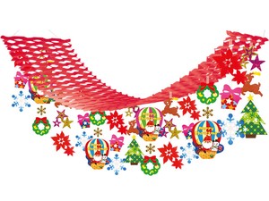 【日本製】バルーンサンタ　クリスマス　プリーツハンガー【店舗装飾】