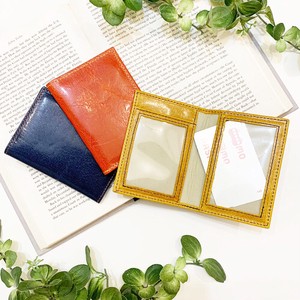 Pass Holder Cattle Leather Foldable 3-colors