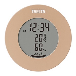 タニタ(TANITA) 〈温湿度計〉デジタル温湿度計 TT-585-BR(ライトブラウン)