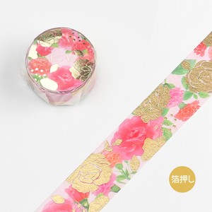 BGM Washi Tape Washi Tape Roses Foil Stamping