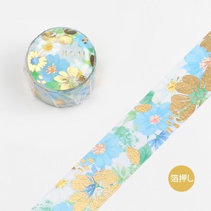 Washi Tape Flower Melody "American blue" Width : 20mm Length:5m