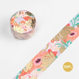Washi Tape Flower Melody "Gerbera" Width : 20mm Length:5m
