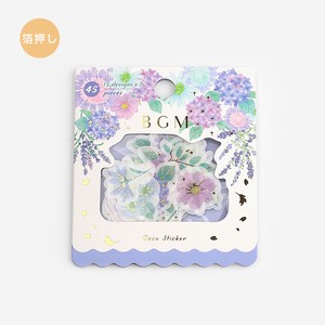 Sticker Foil Stamping Purple Garden 15 3 4 5 Pcs