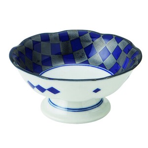 藍銀彩 デザート鉢 [美濃焼 日本製 食器 陶磁器]