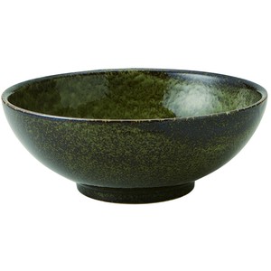深緑釉 麺鉢 [美濃焼 日本製 食器 陶磁器]