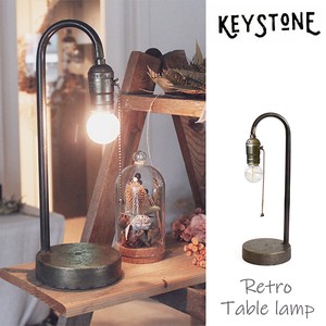 キーストーン【KEYSTONE】レトロテーブルランプ G インテリア ランプ レトロ 雑貨 アンティーク LED 置物
