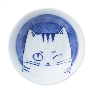Mino ware Small Plate Rokube Cat Made in Japan