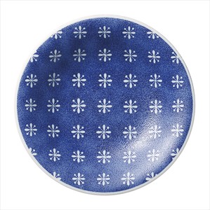 藍染小紋 クレール型 5.0皿 [美濃焼 食器 日本製]